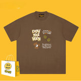 Drew T Shirts T-shirt Short Sleeve Loose round Neck Short Sleeve