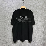 Amiri t shirts hollywood artistic font print short sleeve tee