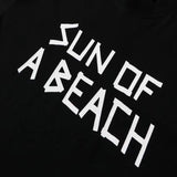 Palm Angels T Shirts English Letter Short Sleeve T-shirt Men's Loose Half Sleeve