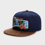 Trendy flat brimmed hat letter hip hop style grids