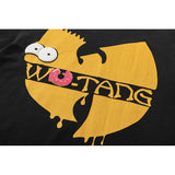 Men Vintage T-Shirts Wu-Tang Clan & The Simpsons Tee