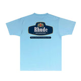 Rhude T Shirts Printed Trendy Pure Cotton