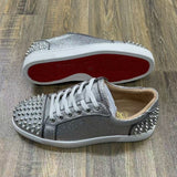 Louboutin-style red bottom shoes men quality european goods accl red bottom casual sneakers fashionpopularlow ankle shoes black gold trendyeasiest for match