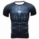 Marvel T Shirt Marvel Short-Sleeved T-shirt Men's Fitness