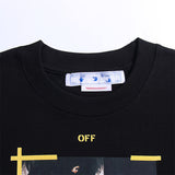 Off White T Shirts Religious Angel Oil Painting Short Sleeves