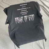 Men Vintage T-Shirts FEAR OF GOD God's Judgment Washed Black Tee