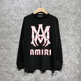 Amiri Long Sleeved Shirt Printed Trendy Pure Cotton