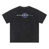 Men Vintage T-Shirts "Marilyn Manson" Washed black Tee
