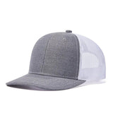 Trendy flat brimmed hat summer mesh breathable