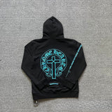 CHH Chrome Heart Hoodie Crowe Mattyboy graffiti terry pure cotton