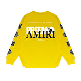 Amiri Long Sleeved Shirt Printed Trendy Pure Cotton