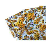 GUILTYPARTIES TIGER Shirts Tiger print casual short-sleeved shirt