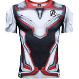 Marvel T Shirt Printed Scale Combat Clothes Marvel T-shirt Men's Short Sleeve Sports