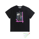 Off White T Shirts Religious Angel Oil Painting Short Sleeves
