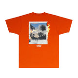 Gallery Dept T Shirt Retro Printed Loose Short-Sleeved Shirt