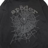 Sp5der Hoodie Cobweb Puff Print Pure Cotton