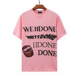 We11 Done T Shirts Classic Letter Print Loose Large Size Men and Women Same Style