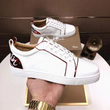 Louboutin-style red bottom shoes clthick sole european station men's shoes men's sneakers sneakers british running flats