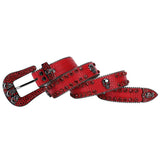 Hip-hop punk rhinestone belt skull punk full of diamonds
