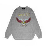 Amiri Long Sleeved Shirt Printed Trendy Pure Cotton