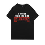 Stranger Things T Shirt Eleven Female Printed T-shirt Men's and Women's Cotton