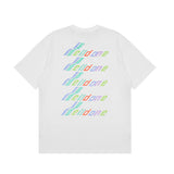 We11 Done T Shirts Color Classic Letter Printing for Men and Women