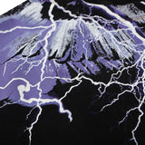 Marcelo Burlon T Shirt MB Purple Lightning Wings Pure Cotton Men and Women Same Style
