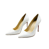 Louboutin-style red bottom shoes export patent leather cl red bottom high heels sexy pointed toe flatsflats black stiletto flats women