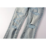 Purple Brand Jeans Pure Cotton High Street Trend #9093