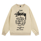 Stussy Sweatshirts Autumn/Winter Fleece Couple Sweatshirts