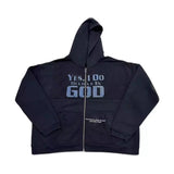 ERD Hoodie Stitching Zipper Profile Hooded Jacket