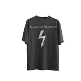 Marilyn Manson T Shirt Vintage Vintage Lightning Print Short Sleeve Loose Casual Men and Women
