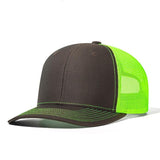 Trendy flat brimmed hat summer mesh breathable