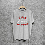 Amiri t shirts hollywood club printing short sleeve
