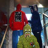 Bathing Ape Hoodie Autumn/Winter Camouflage Shark Hooded Cardigan Sweater Jacket