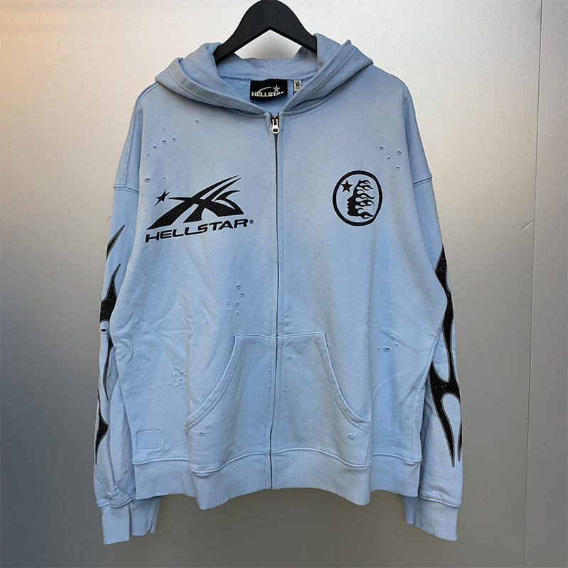 HS Hoodie Retro Printed Loose Autumn and winter