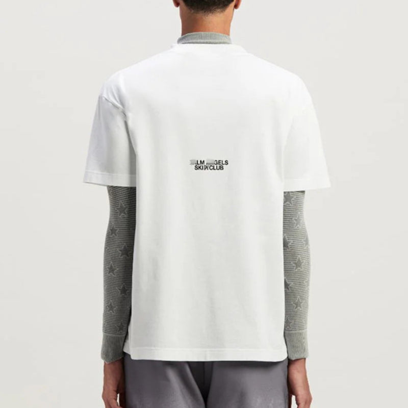 Palm Angels T Shirts Angel Alphabet Slogan Short Palm Sleeve T-Shirt
