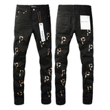Purple Brand Jeans Pure Cotton High Street Trend #9008