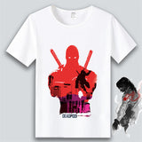 Marvel T Shirt Anime Clothes Captain America Iron Man Short Sleeve T-shirt