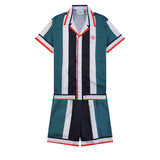 Casablanca Shirt Printed Cardigan Short Sleeve Shirt