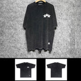 Amiri washed t-shirt five-star spider short sleeves