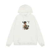 OFF WHITE Hoodie Trendy Street Style Personalized Cotton