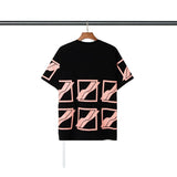 We11 Done T Shirts Men's and Women's Same Loose Cartoon Pattern Pure Cotton