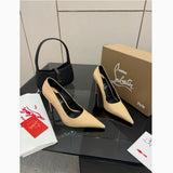 Louboutin-style red bottom shoes fashion style gridsclelegant test empty red bottom nude pink high heels.cm pointed toe sandals