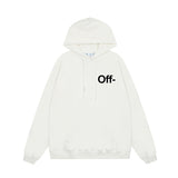OFF WHITE Hoodie Trendy Street Style Personalized Cotton