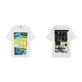 C.e t shirts printing pattern round neck pullover short sleeve men and women