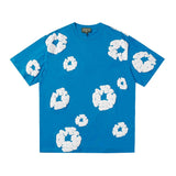 Denim Tears Outfit: T Shirt/Shorts (Separate Purchase Options) Loose Short Sleeve T-shirt Casual Shorts Suit