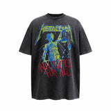 SAINT MICHAEL Vintage T Shirt Metallica And Justice for All Justin Bieber Direct Injection Short Sleeve