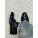 Louboutin-style red bottom shoes derby shoes menclassycl red bottom blake handmade oxford shoes thick sole business work clothing pointed thin bottom leather shoes
