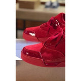 Louboutin-style red bottom shoes exportcl short boots leather fashion catwalk shoes high quality plus size red bottom leather boots